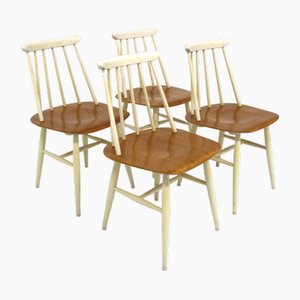 Scandinavian Fanett Chairs by Ilmari Tapiovaara for Edsby Verken, Sweden, 1960s, Set of 4-GEK-2035546