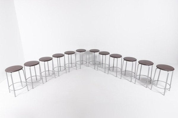 Scandinavian Frisbee Stools by Christian Halleröd for Kinnarps, Set of 12-KMC-1349216