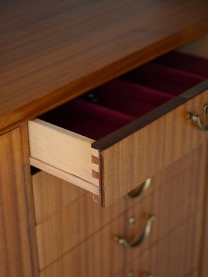 Scandinavian Highboard with Central Drawers, 1950s-QWP-1765516