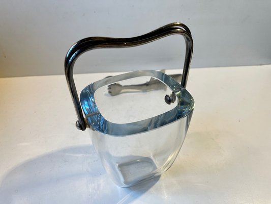 Scandinavian Ice Bucket by Olaf Gunnar Hjertzell for Strömbergshyttan, 1940s-LCR-1029737