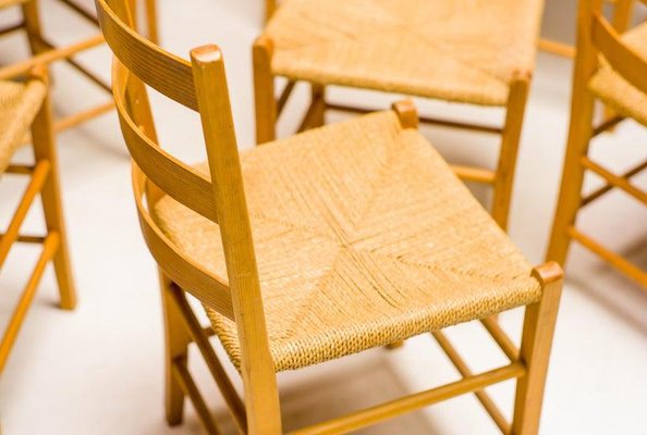 Scandinavian Ladder Chairs, Set of 8-WN-1306830