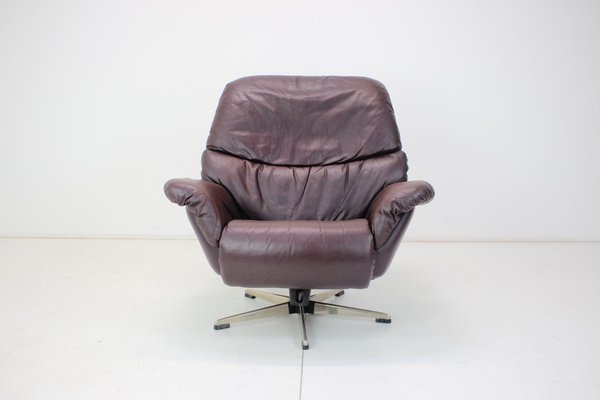 Scandinavian Leather Armchair by Peem, Finland, 1970s-TZ-1361470