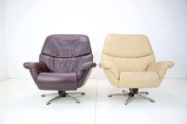 Scandinavian Leather Armchairs by Peem, Finland, 1970s, Set of 2-TZ-1361475