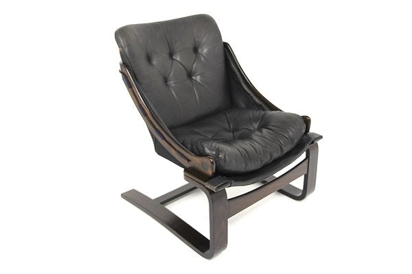 Scandinavian Leather Chair, Sweden, 1960s-GEK-1719243