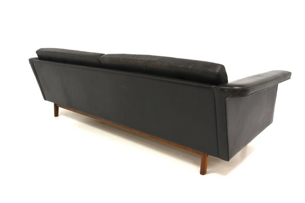 Scandinavian Leather Sofa by Karl Erik Ekselius for Joc, 1950-GEK-1750303