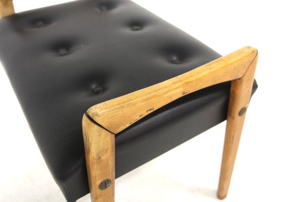 Scandinavian Leatherette Footrest, Sweden, 1960s-GEK-2022938