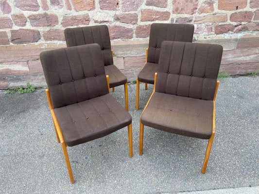 Scandinavian Lounge Chairs from Fröscher KG, 1960s, Set of 4-GQM-1716279