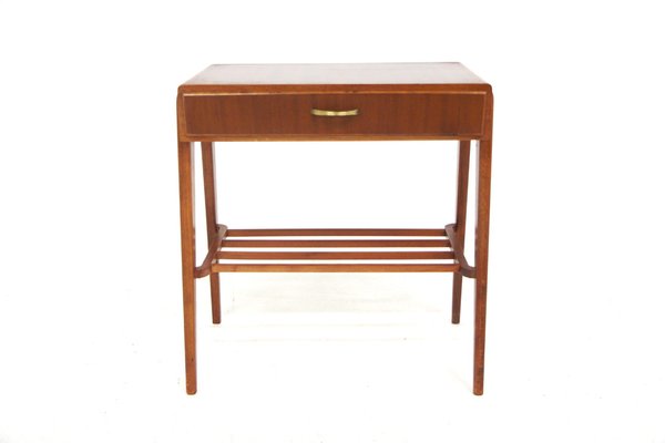 Scandinavian Mahogany Bedside Table, Sweden, 1960s-GEK-2043053