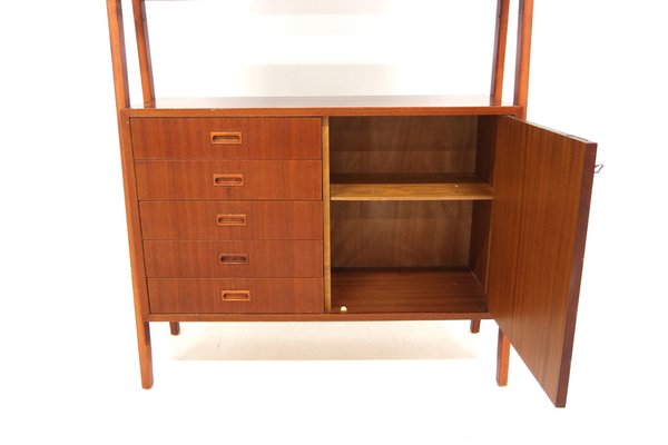 Scandinavian Mahogany Bookcase Chest of Drawers, Sweden, 1950-GEK-2043059