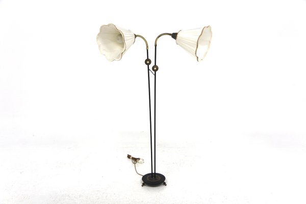 Scandinavian Metal Floor Lamp, Sweden, 1960s-GEK-2022932