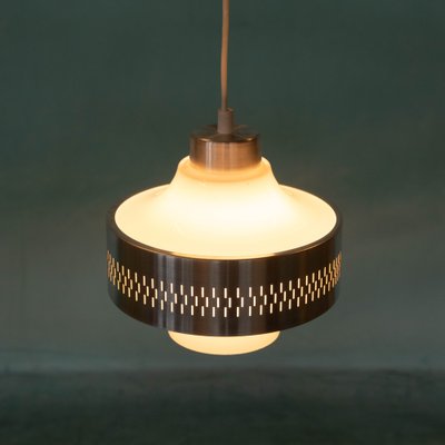 Scandinavian Minimalistic Glass Hanging Lamp, 1960s-HGA-1703980