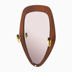 Scandinavian Mirror in Rosewood, Sweden, 1960s-GEK-1763103