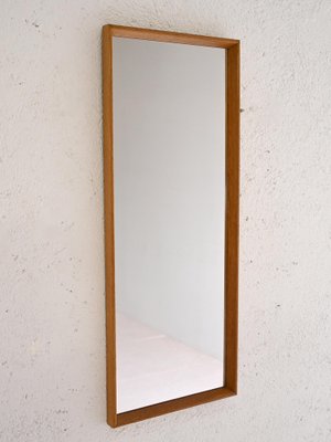 Scandinavian Mirror with Oak Frame, 1960s-QWP-2042855