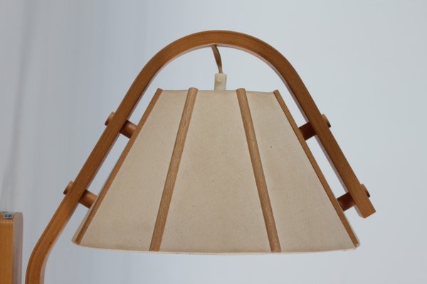 Scandinavian Modern Aneta Wall Lamp in Beech by Jan Wickelgren, Sweden, 1970s-QQ-1419339