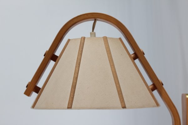 Scandinavian Modern Aneta Wall Lamp in Beech by Jan Wickelgren, Sweden, 1970s-QQ-1419339