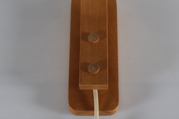 Scandinavian Modern Aneta Wall Lamp in Beech by Jan Wickelgren, Sweden, 1970s-QQ-1419339