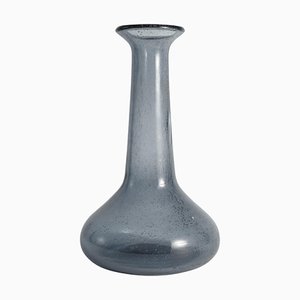 Scandinavian Modern Blue Glass Vase by Erik Höglund for Boda, Sweden, 1960s-RUK-1807536