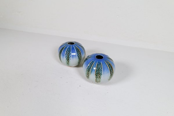 Scandinavian Modern Ceramic Vases by Carl-Harry Stålhane for Rörstrand, 1985, Set of 2-UYK-1793991