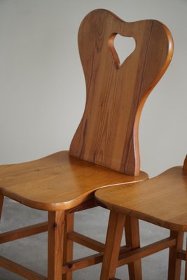 Scandinavian Modern Chairs in Pine, 1960s, Set of 4-MXF-1799993