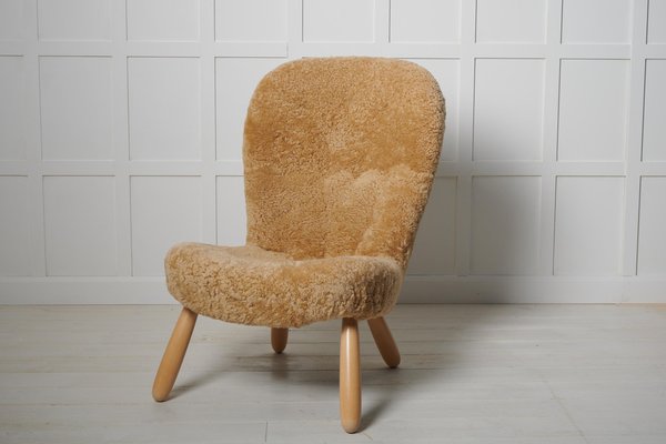 Scandinavian Modern Clam Chair attributed to Arnold Madsen, Denmark, 1940s-MJF-1721319