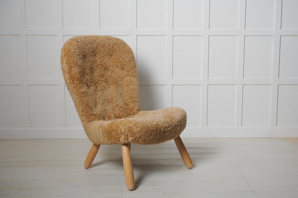 Scandinavian Modern Clam Chair attributed to Arnold Madsen, Denmark, 1940s-MJF-1721319