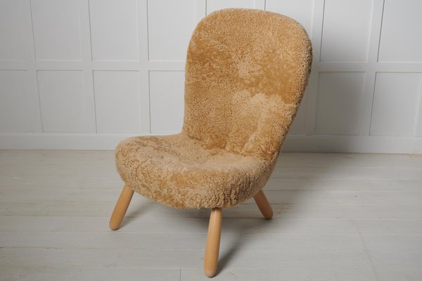 Scandinavian Modern Clam Chair attributed to Arnold Madsen, Denmark, 1940s-MJF-1721319