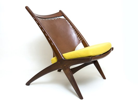 Scandinavian Modern Crossed Chair Design by Fredrik Kayser for Gustav Bauhus-URD-1096046