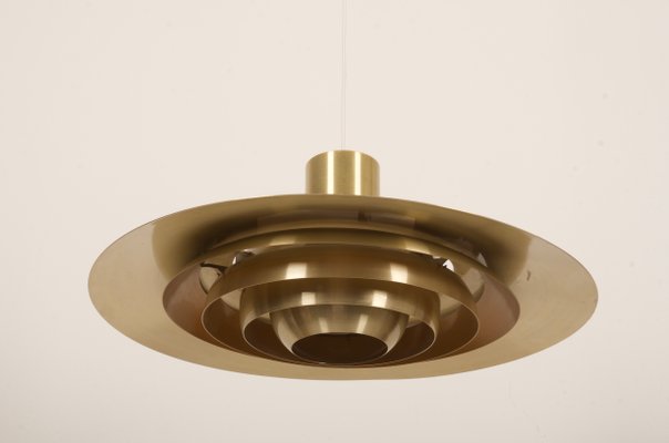 Scandinavian Modern Danish Aluminum Ceiling Lamp by Preben Fabricius & Jørgen Kastholm for Nordisk Solar, 1964-AX-1118613