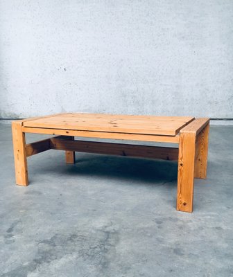 Scandinavian Modern Design Solid Pine Coffee Table, 1970s-RQV-1158483