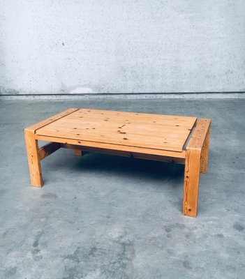 Scandinavian Modern Design Solid Pine Coffee Table, 1970s-RQV-1158483