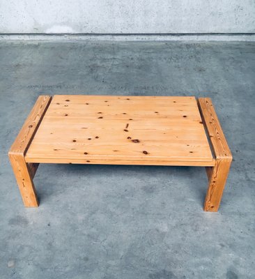 Scandinavian Modern Design Solid Pine Coffee Table, 1970s-RQV-1158483