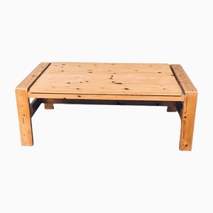 Scandinavian Modern Design Solid Pine Coffee Table, 1970s-RQV-1158483