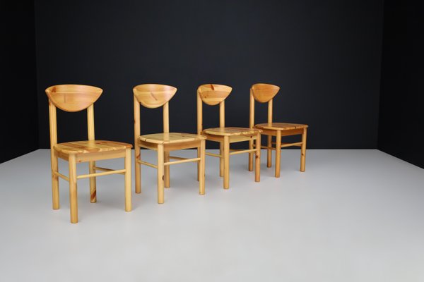 Scandinavian Modern Dining Room Chairs in Pine from Rainer Daumiller, Denmark, 1970s, Set of 30-TRW-1797120