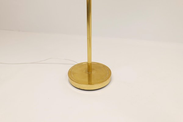 Scandinavian Modern Floor Lamps in Brass from Enco, Sweden, 1970s, Set of 2-UYK-1108500