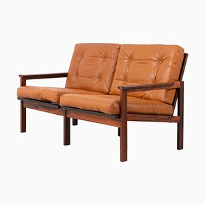 Scandinavian Modern Leather Capella Sofa by Illum Wikkelsø-MJF-931138