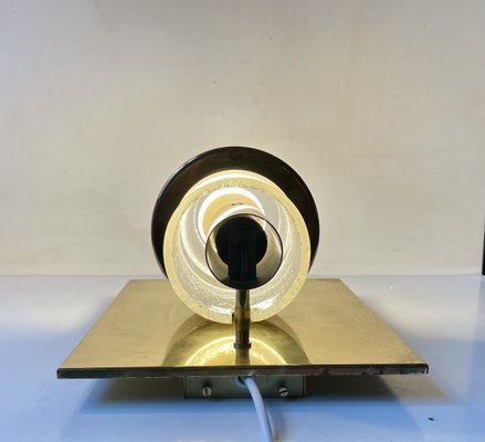 Scandinavian Modern Maritime Brass Sconces by Jonas Hidle for Høvik Verk, 1970s, Set of 2-LCR-1772721