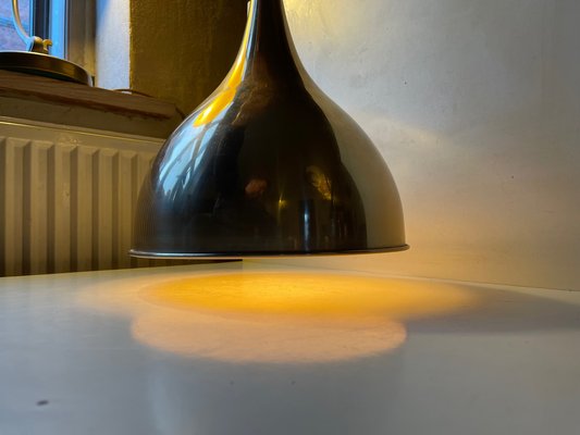 Scandinavian Modern Silhouette Pendant Lamp in Brass by Jo Hammerborg for Fog & Menup, 1970s-LCR-1152888