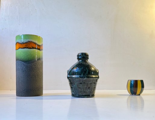 Scandinavian Modern Studio Vases in Glazed Ceramic, 1960s, Set of 3-LCR-1251971