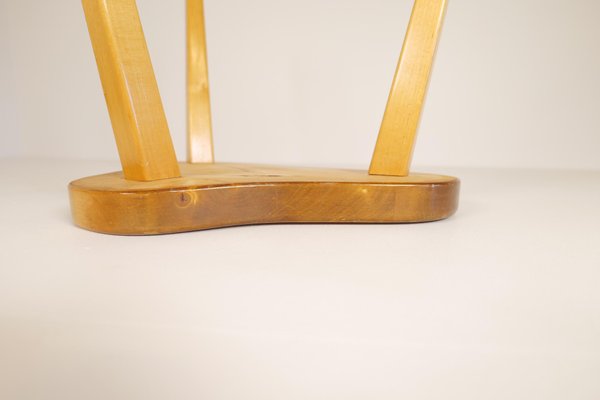 Scandinavian Modern Swedish Stool in Lacquered Birch, 1970s-UYK-1132463