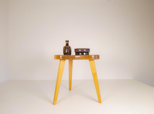 Scandinavian Modern Swedish Stool in Lacquered Birch, 1970s-UYK-1132463