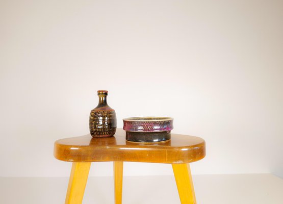 Scandinavian Modern Swedish Stool in Lacquered Birch, 1970s-UYK-1132463