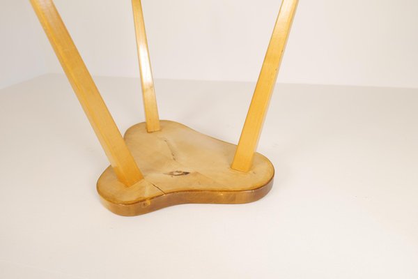 Scandinavian Modern Swedish Stool in Lacquered Birch, 1970s-UYK-1132463