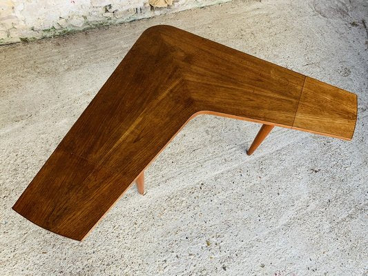 Scandinavian Modern Teak Boomerang Drop-Leaf Coffee Table from Samcom, 1960s-OJT-1021518