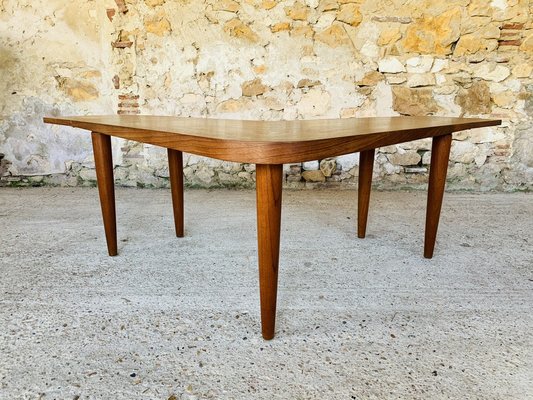 Scandinavian Modern Teak Boomerang Drop-Leaf Coffee Table from Samcom, 1960s-OJT-1021518