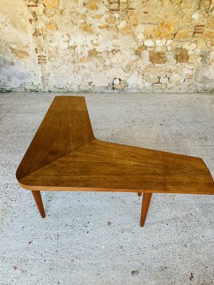 Scandinavian Modern Teak Boomerang Drop-Leaf Coffee Table from Samcom, 1960s-OJT-1021518