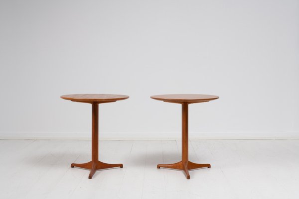 Scandinavian Modern Teak Tables by Kerstin Hörlin-Holmquist for Nordiska Kompaniet, Set of 2-MJF-1284679