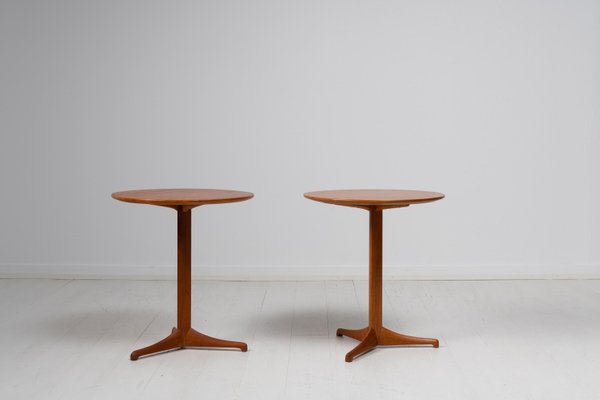 Scandinavian Modern Teak Tables by Kerstin Hörlin-Holmquist for Nordiska Kompaniet, Set of 2-MJF-1284679