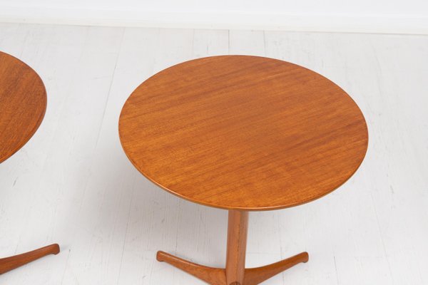 Scandinavian Modern Teak Tables by Kerstin Hörlin-Holmquist for Nordiska Kompaniet, Set of 2-MJF-1284679