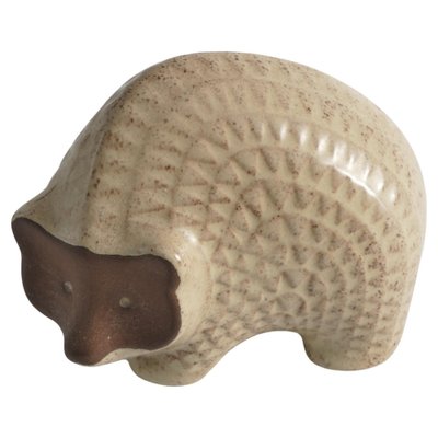 Scandinavian Modern Zigzag Patterned Earthenware Hedgehog, 1960s-RUK-1812301