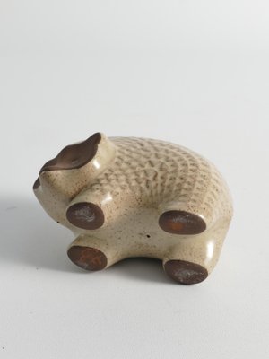 Scandinavian Modern Zigzag Patterned Earthenware Hedgehog, 1960s-RUK-1812301